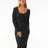 Rip Curl Cosy Long Sleeve Dress- Black Marle