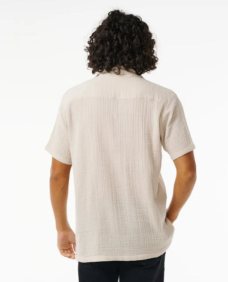 Rip Curl Drained Short Sleeve Shirt - Bone