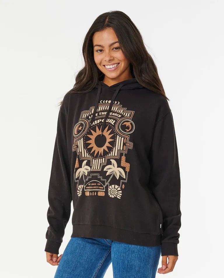 Rip Curl Pacific Dream Hood - Washed Black