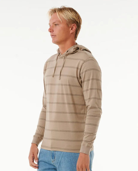 Rip Curl Plain Stripe Hooded Tee