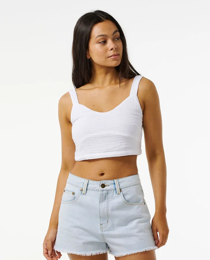 Rip Curl Premium Surf Crop - White