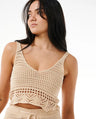 Rip Curl Sea Of Dreams Crochet Top - Natural