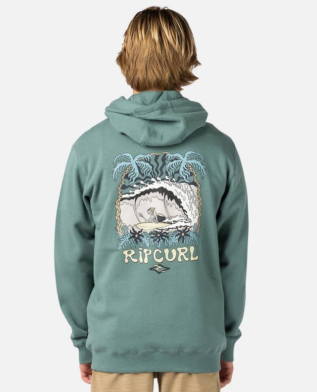 Rip Curl Shredding Zip Thru Hood - Blue Stone