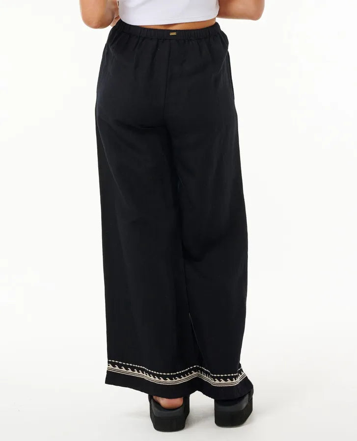 Rip Curl Soleil Wide Leg Pant - Black