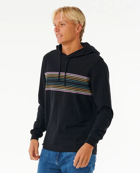 Rip Curl Surf Revival Long Sleeve Hood Tee - Black