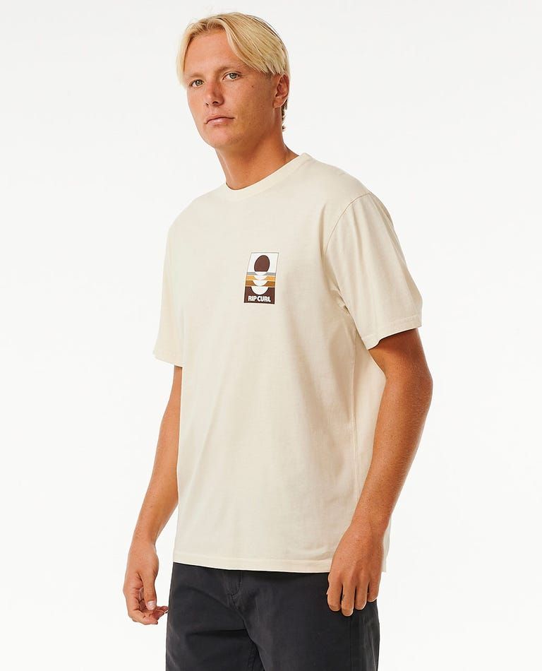 Rip Curl Surf Revivial Peaking Tee - Vintage White