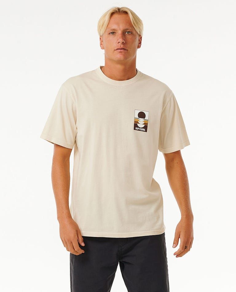 Rip Curl Surf Revivial Peaking Tee - Vintage White