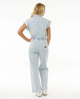 Rip Curl The Search Denim Boilersuit - Light Blue