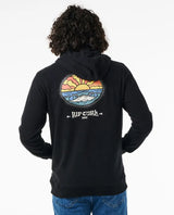 Rip Curl Tubed And Hazed Zip Through Hood - Black