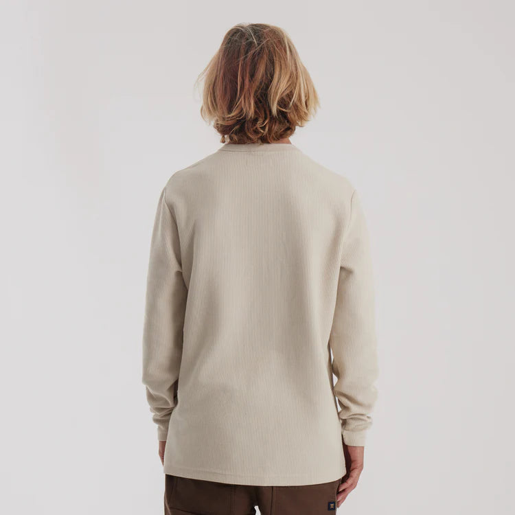 Roark Companion Long Sleeve Thermal Henley - Almond Paste