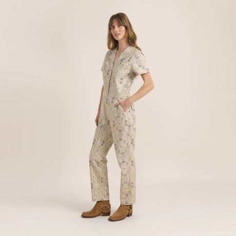 Roark Layover Short Sleeve Jumpsuit - Stone