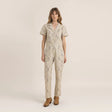 Roark Layover Short Sleeve Jumpsuit - Stone