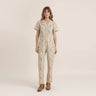 Roark Layover Short Sleeve Jumpsuit - Stone