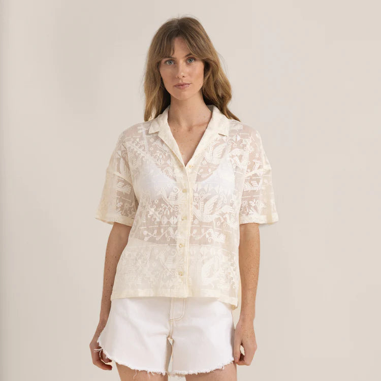 Roark Riviera Short Sleeve Shirt - Coconut