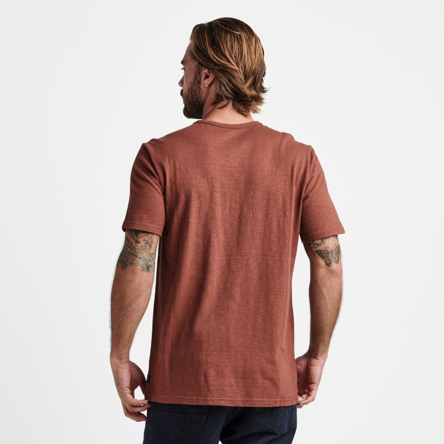 Roark Well Worn Midweight Organic Tee - Red Wine