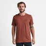 Roark Well Worn Midweight Organic Tee - Red Wine