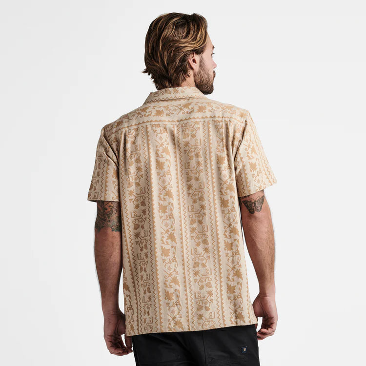 Roark Gonzo Camp Collar Shirt - Sarda Almond