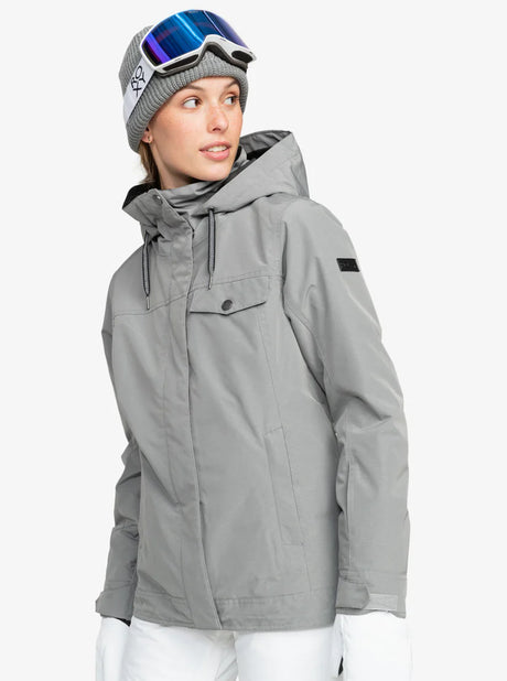 Roxy Billie Technical Snow Jacket - Heather Grey