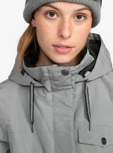 Roxy Billie Technical Snow Jacket - Heather Grey