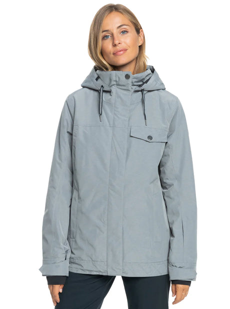 Roxy Billie Technical Snow Jacket - Heather Grey