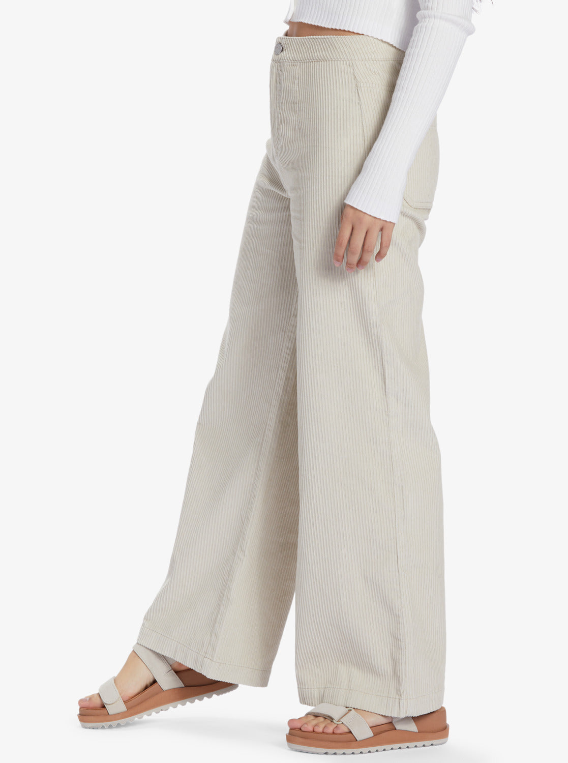 Roxy Chloe Kim Corduroy Pants - Pelican