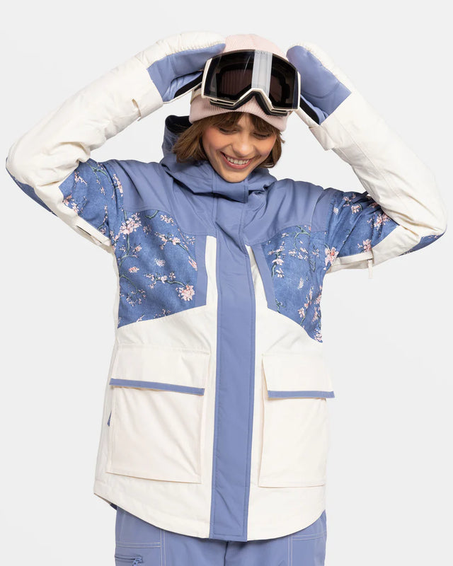 Roxy Chloe Kim Parka Snow Jacket- Wild Wind Chloe Blossom