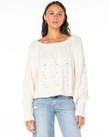 Roxy Day Dream Boat Neck Sweater - Egret