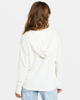 Roxy Destination Surf Pullover Hoodie - Snow White