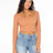 Roxy Good Keepsake Long Sleeve Crop Top - Russet