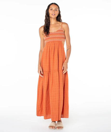 Roxy Hot Tropics Flowy Maxi Dress - Ginger Spice