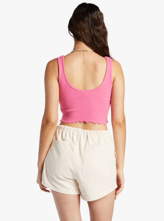 Load image into Gallery viewer, Roxy Keep It Wavy Tank Top- Shocking Pink
