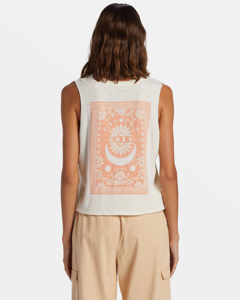 Roxy Paper Moon Muscle Tank Top