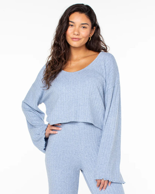 Roxy Sandy Coast Long Sleeve Top - Infinity Pool