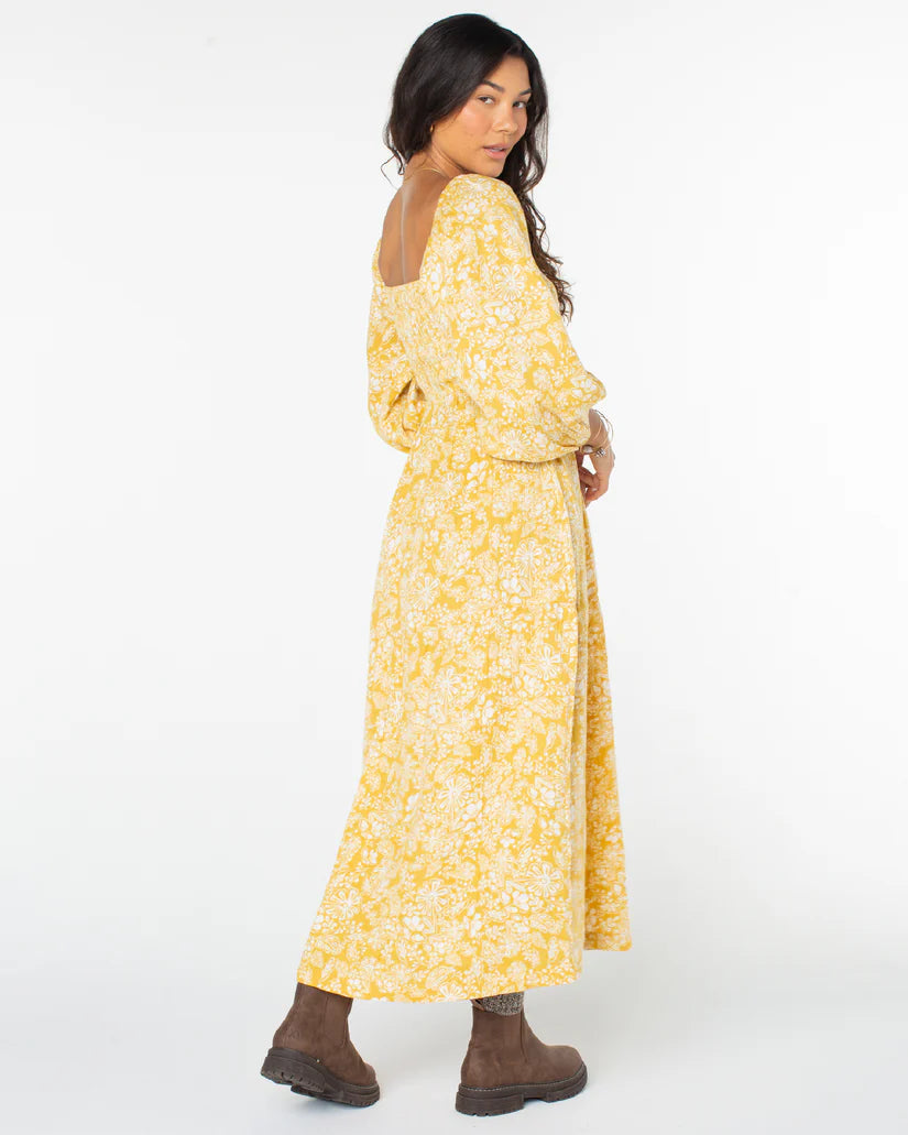 Roxy Sorrento Sands Print Dress - Sauterne