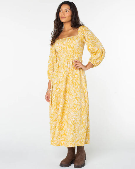 Roxy Sorrento Sands Print Dress - Sauterne