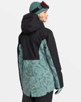 Roxy Stated Snow Jacket - Lily Pad Sketch Book