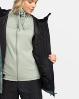 Roxy Stated Snow Jacket - Lily Pad Sketch Book