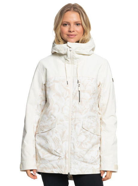 Roxy Stated Technical Snow Jacket - Egret Glow