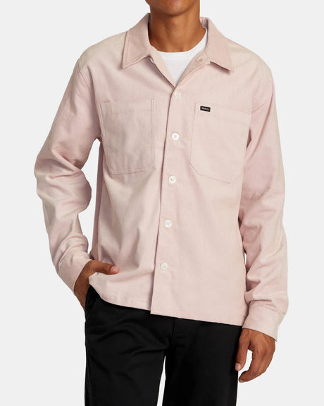 RVCA Americana Corduroy Overshirt - Pale Mauve