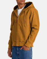 RVCA Chainmail Sherpa Lined Jacket - Camel