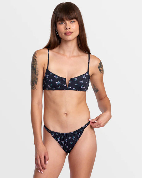 RVCA Contempo Double Strap Skimpy - Black