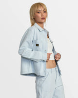 RVCA Dayshift Chore Coat Jacket - Blue Hickory