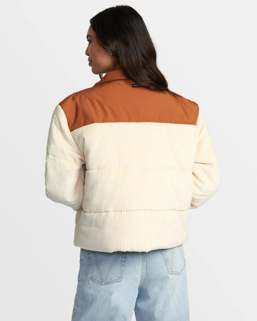 RVCA Eezeh Peaasy Puffer Jacket - Mocha Bisque