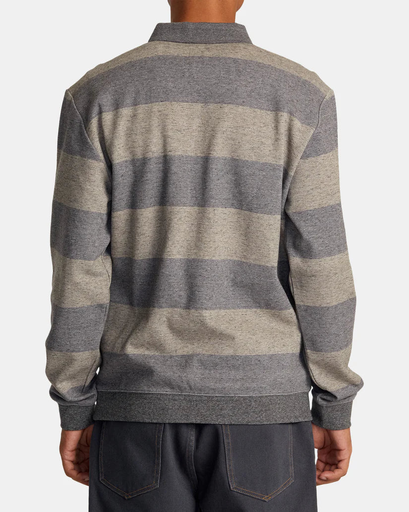 RVCA Eraser Half Zip Sweatshirt - Wood