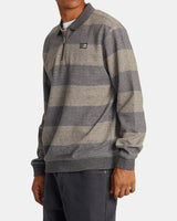 RVCA Eraser Half Zip Sweatshirt - Wood