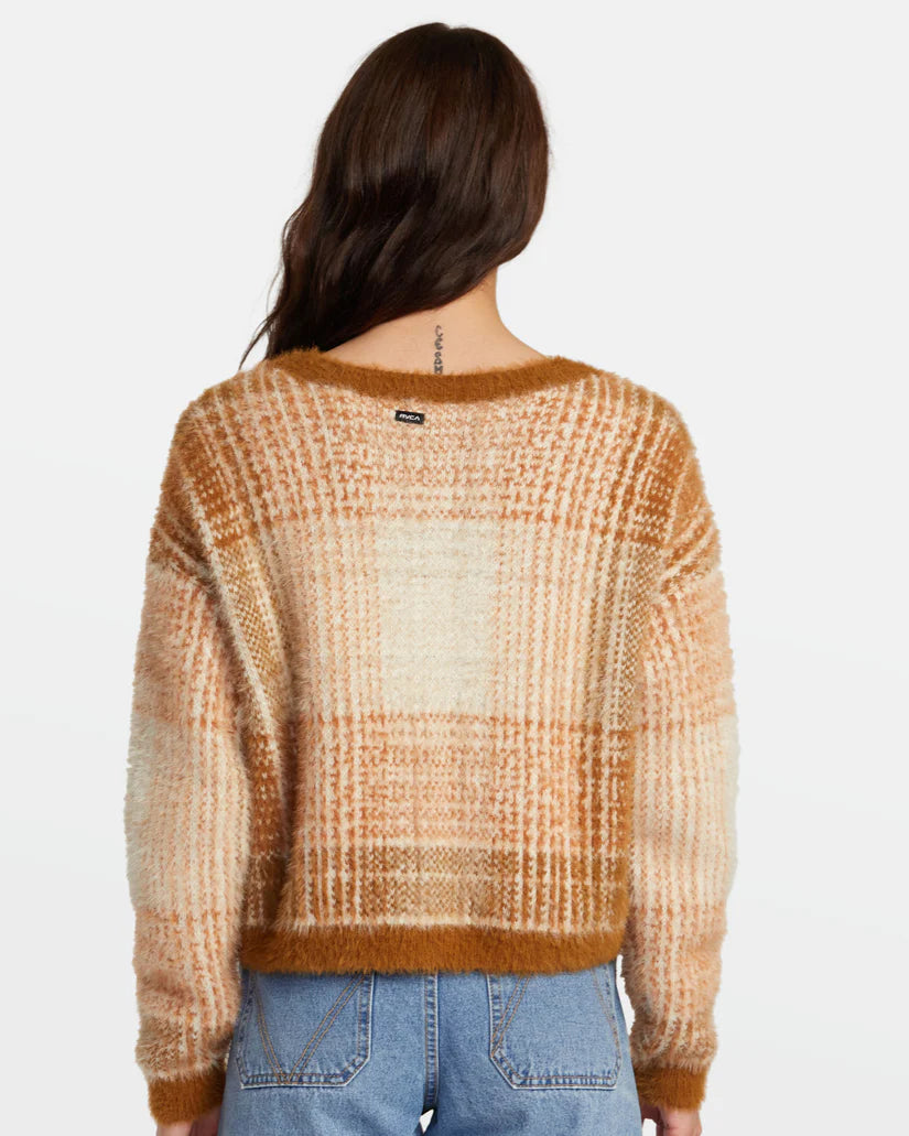 RVCA Happy Hour Cardigan - Workwear Brown