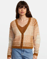 RVCA Happy Hour Cardigan - Workwear Brown