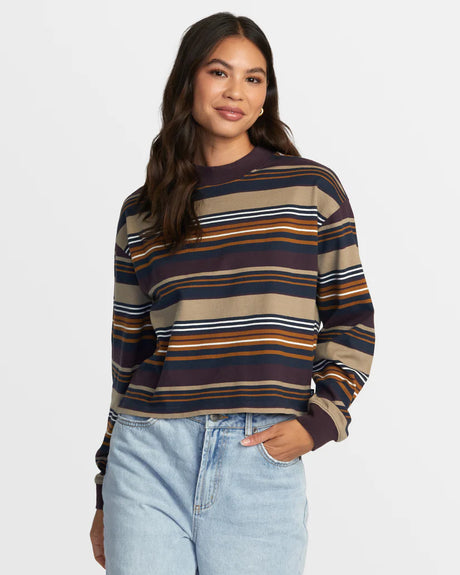 RVCA Kinney Long Sleeve T-Shirt - Plum Perfect