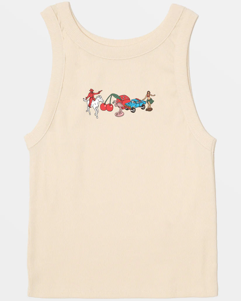 RVCA Luke Collectibles Tank Top - Cream