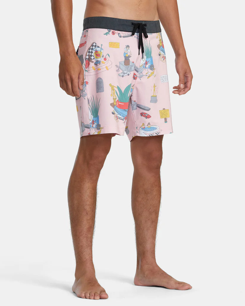 RVCA Luke P Boardshorts 17" - Multi Pink